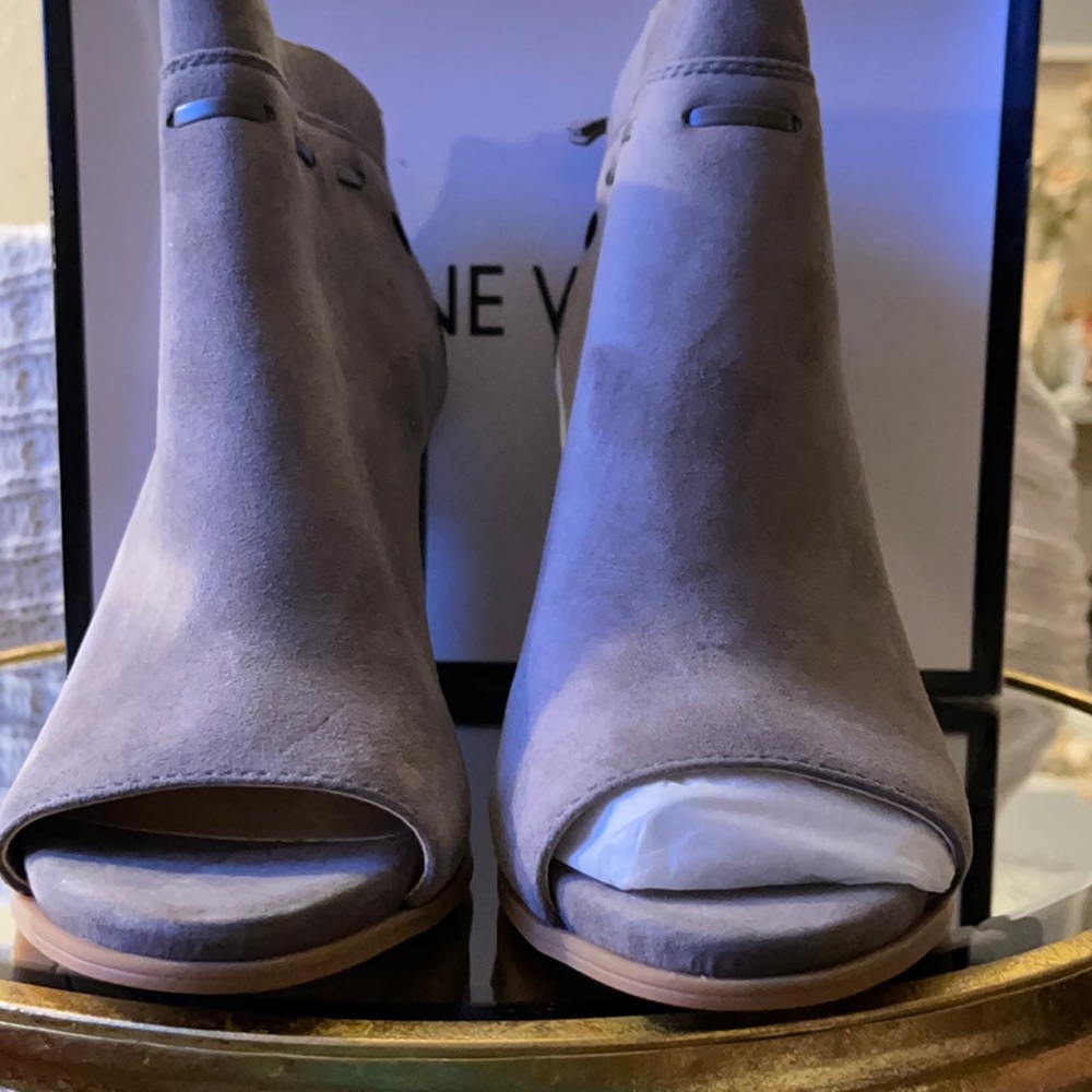 Nine West ankle open toe boot